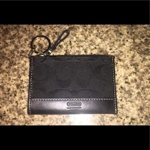 Black coach coin purse